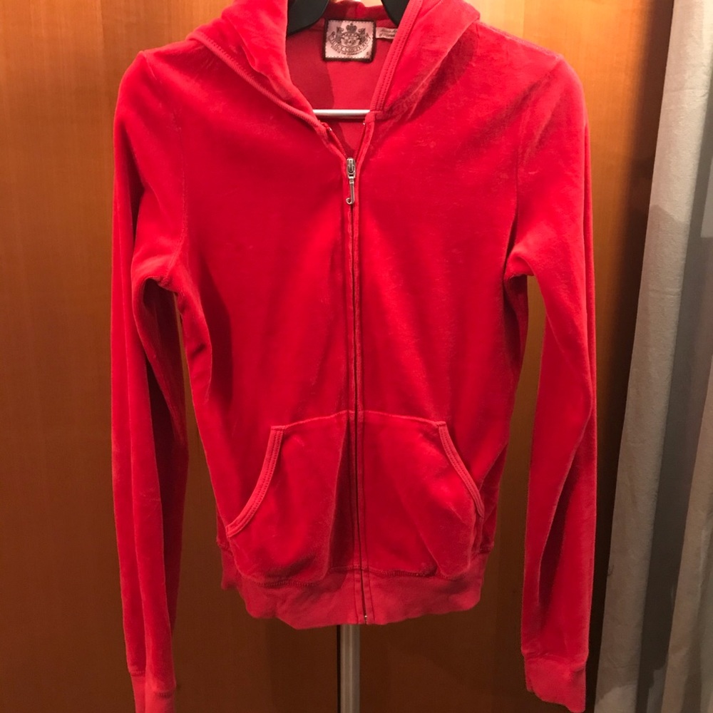 Red Juicy Couture Sweatsuit Tracksuit Top